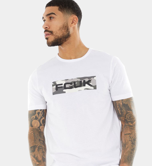 French Connection T-shirt Mens White