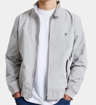 French Connection Jacket Mens Stone Gunmetal