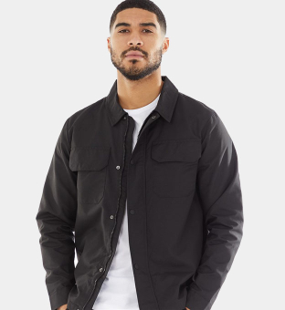 French Connection Overshirt Mens Black