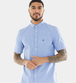 French Connection Shirt Mens Blue