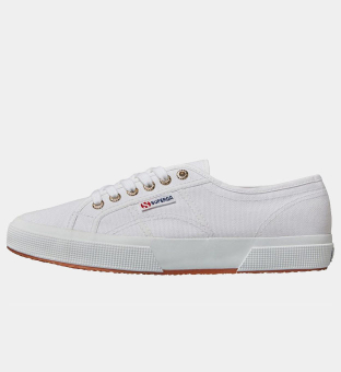 Superga Trainers Womens White Pale Gold