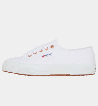 Superga Trainers Womens White Rose Gold