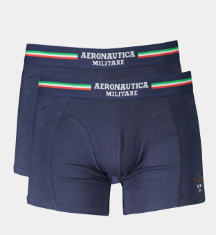 Aeronautica Militare 2 Pack Boxers Mens Blue