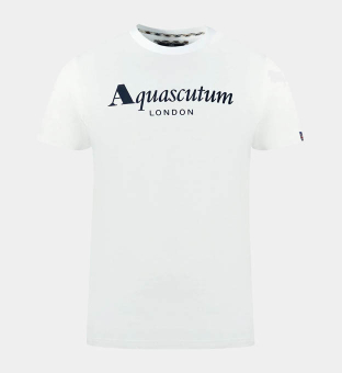 Aquascutum T-shirt Mens White