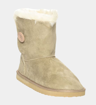 The Boot Australia Button Boots Womens Beige