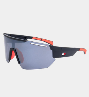 Tommy Hilfiger Sunglasses Mens Matte-Grey-Orange