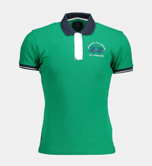 LA Martina Polo Shirt Mens Green