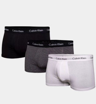 Calvin Klein 3 Pack Boxers Mens Black White Grey