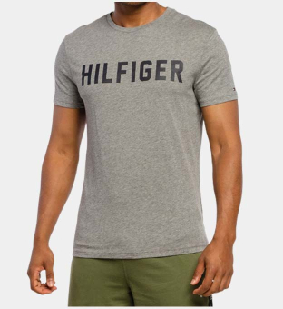 Tommy Hilfiger T-shirt Mens Mid Grey Heather