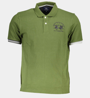 LA Martina Polo Shirt Mens Green