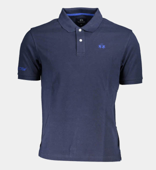 LA Martina Polo Shirt Mens Blue