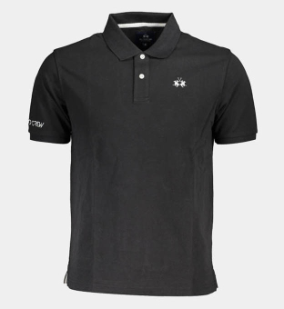 LA Martina Polo Shirt Mens Black