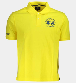 LA Martina Polo Shirt Mens Yellow