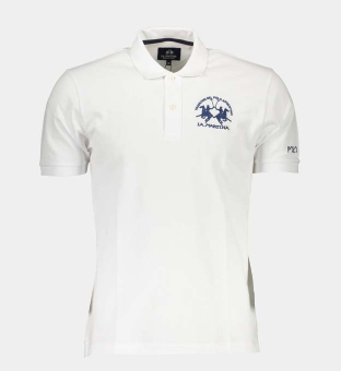 LA Martina Polo Shirt Mens White