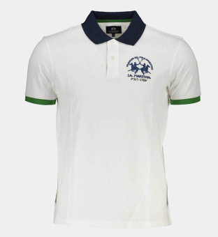 LA Martina Polo Shirt Mens White