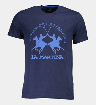 LA Martina T-shirt Mens Navy Blue
