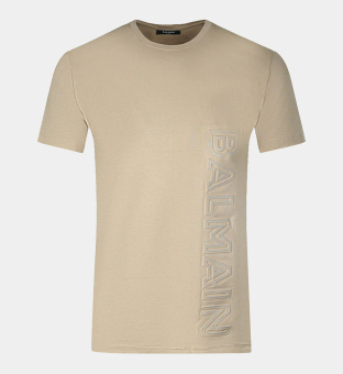 Balmain T-shirt Mens Sand